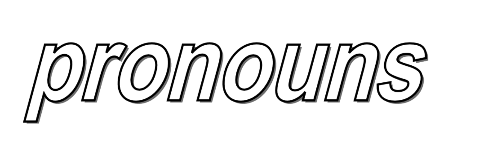 pronouns